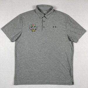 Under Armour Polo Shirt Mens XL Loose NFL Sunday Ticket Football Travel Golf